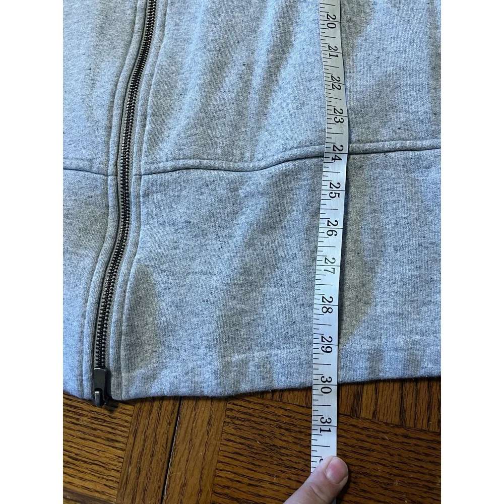 Eileen Fisher The Fisher Project Full Zip‎ Sweatshirt Bomber Jacket Gray Sz Sm